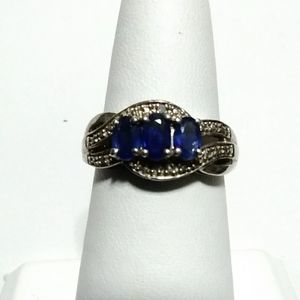 Sapphire and Diamond Ring
